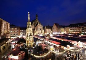在纽伦堡，德国 christkindlesmarkt