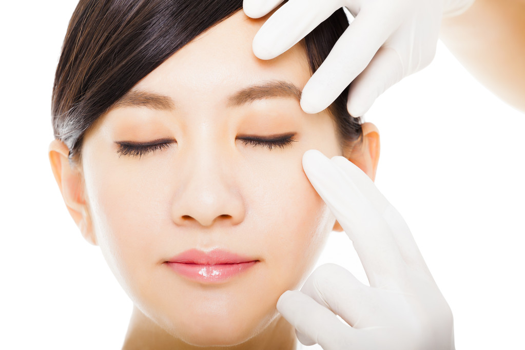 医疗美容概念特写年轻女人脸图片 医疗美容概念特写年轻女人脸图片