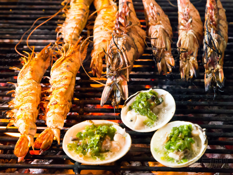 燒烤烹飪海鮮