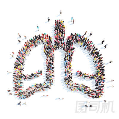 人在人的肺窗體.照片