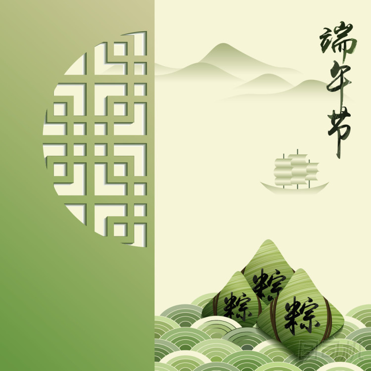 中國龍小船節(jié)日背景圖片