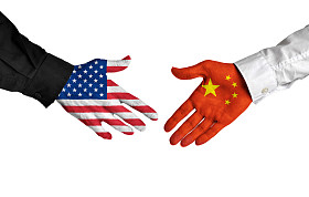 美国和中国领导人握手协议协议