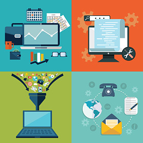 商务、 市场营销和金融的概念