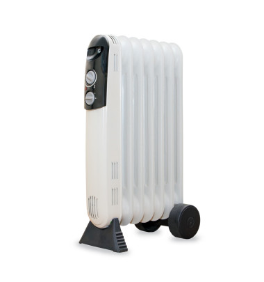油電暖器加熱器 isolaited 白色