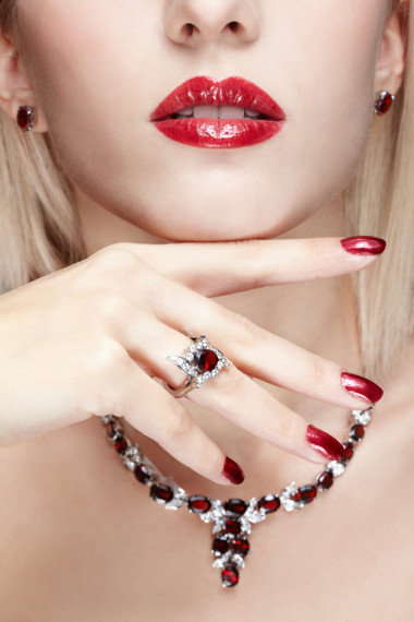 與健康皮膚的女人