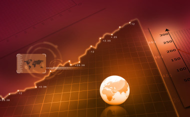 股票市场图照片