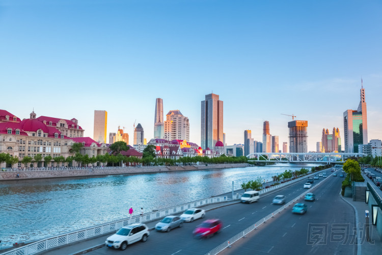 天津海河黃昏