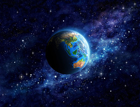 在外层空间行星地球图片