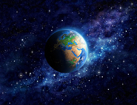 在外层空间行星地球