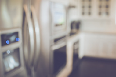 模糊的现代厨房