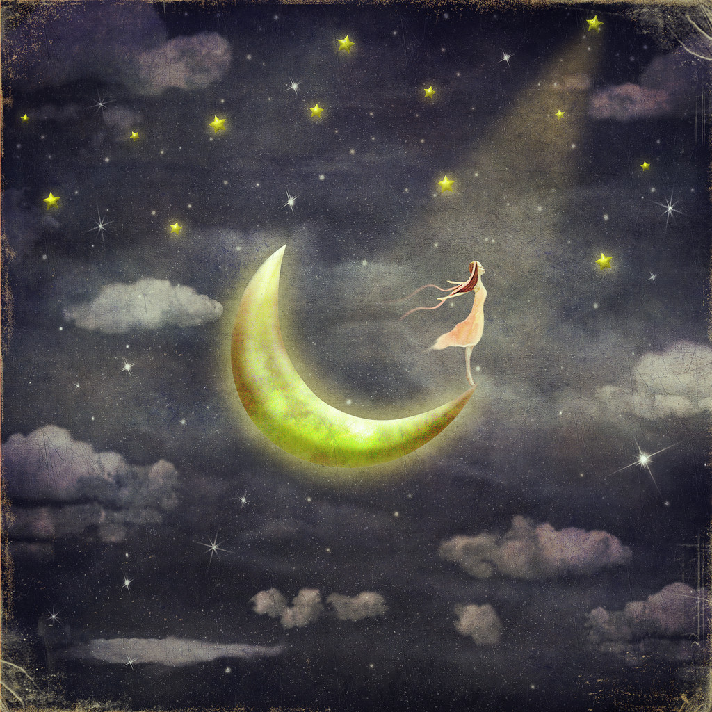 下图显示女孩谁慕星的天空图片 下图显示女孩谁慕星的天空图片