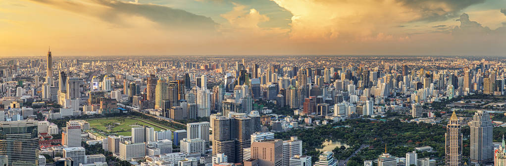 曼谷的全景视图 图片 曼谷的全景视图 图片