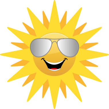 戴著眼鏡的太陽(yáng)圖片