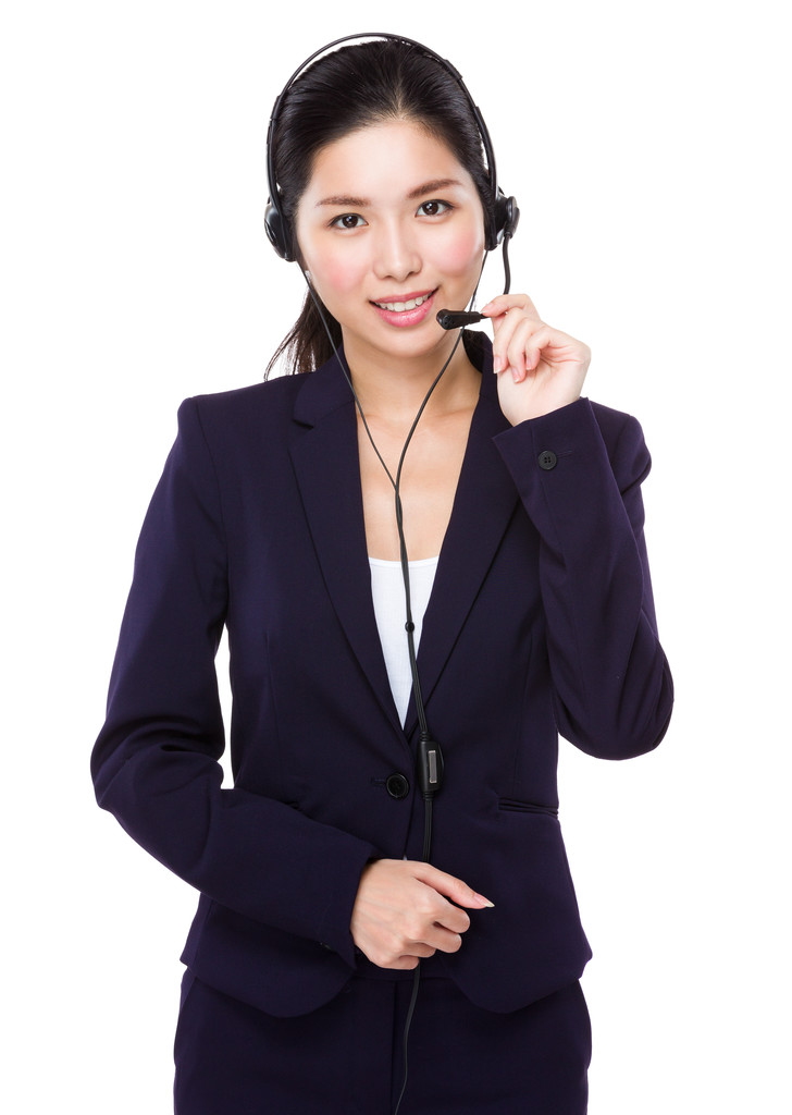 耳机的客户服务代表