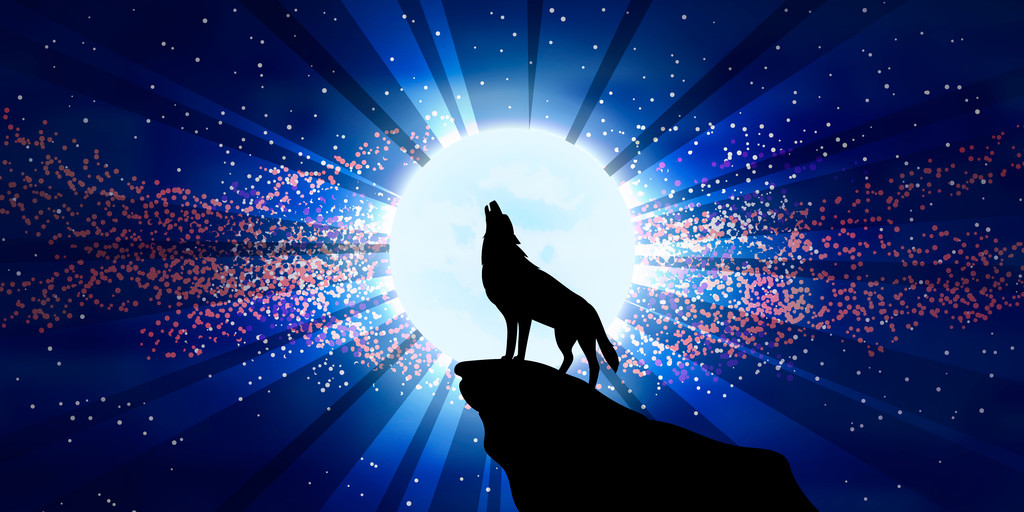 对着月亮嚎叫的 对着月亮嚎叫的