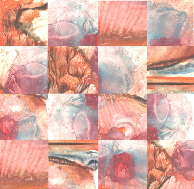 Abstract geometric painting pictures - jigsaw mix