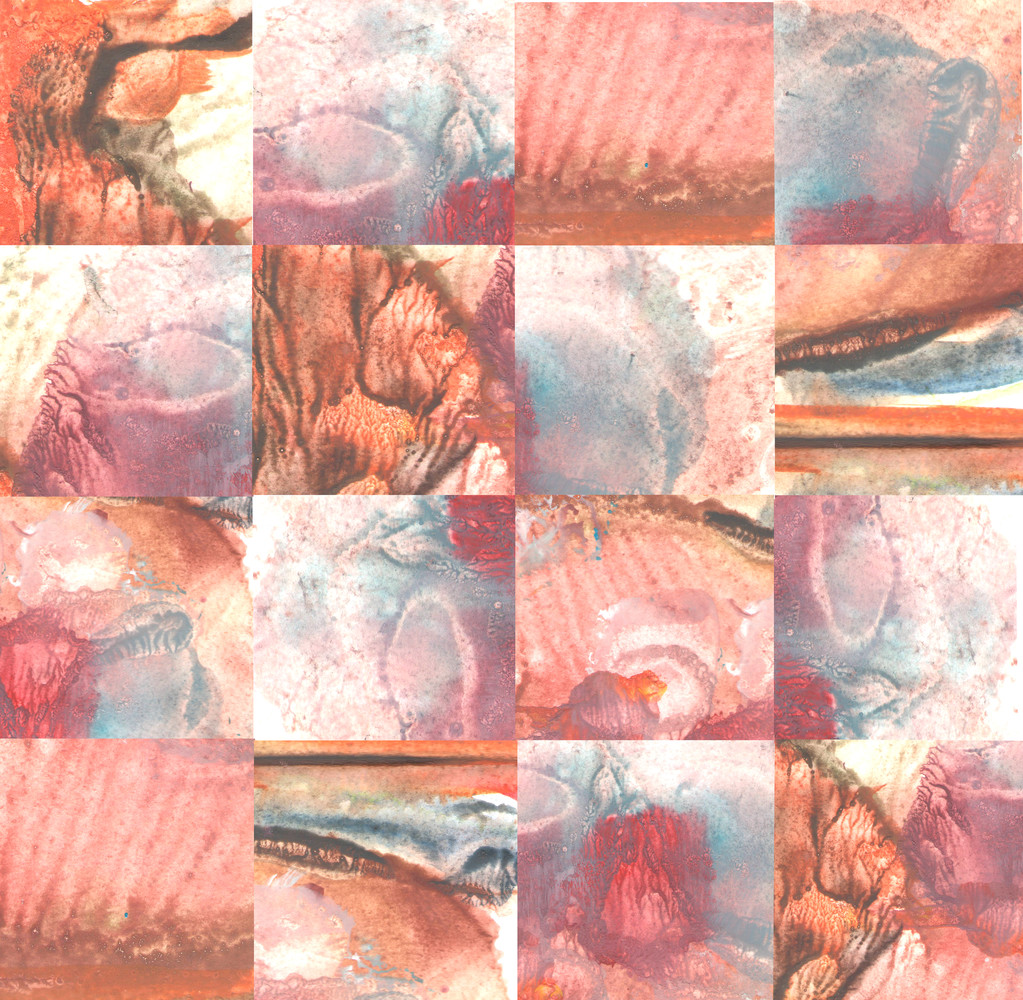 Abstract geometric painting pictures - jigsaw mix