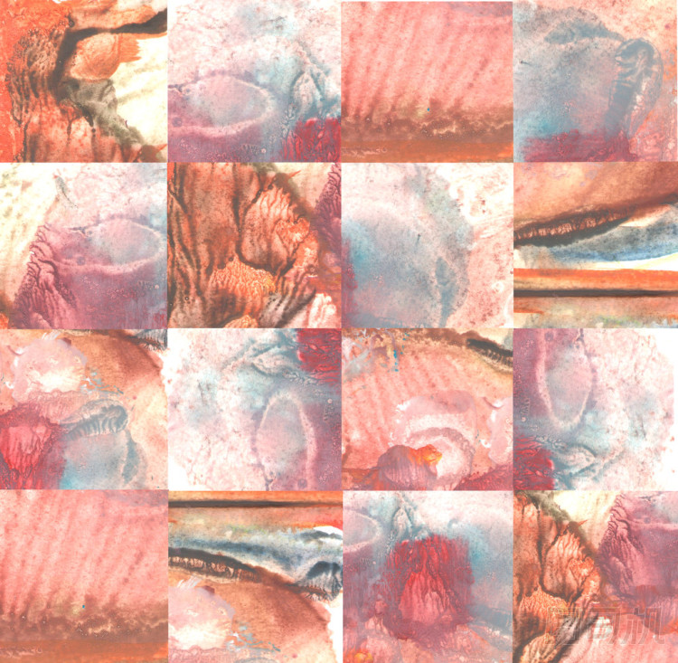 Abstract geometric painting pictures - jigsaw mix
