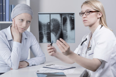 病人和肺部癌癥