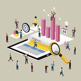 数据分析概念照片