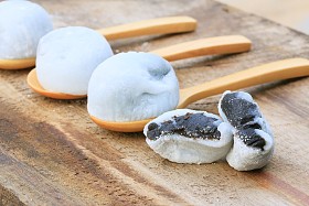 麻糬日式甜品黑芝麻图片