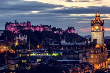愛丁堡城堡和城市景觀