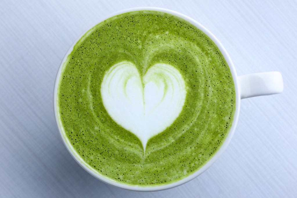 日本绿茶抹茶拿铁艺术图片 日本绿茶抹茶拿铁艺术图片
