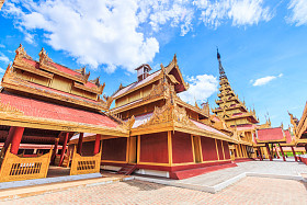 在曼德勒曼德勒皇宫图片