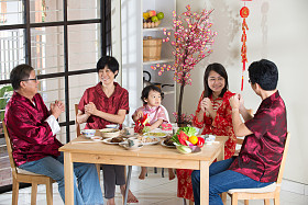 中国农历新年晚宴-家庭图片