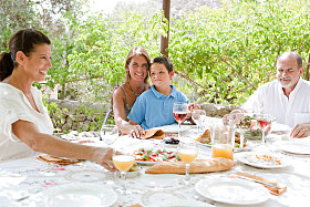 在一个暑假回家度假家庭