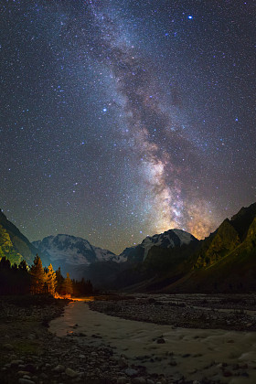 银河在山上