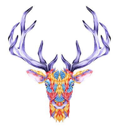 鹿頭紋身