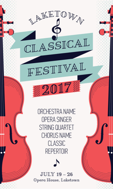 古典音樂(lè)電影節(jié)海報(bào)