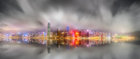 Hong 港和金融区全景图