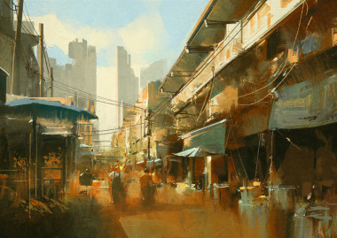 丰富多彩的街头市场