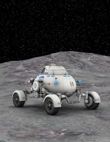 空間探測車的 3d cg 渲染