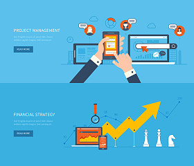 业务分析和规划的概念图片