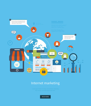 web 和移动电话服务的图标