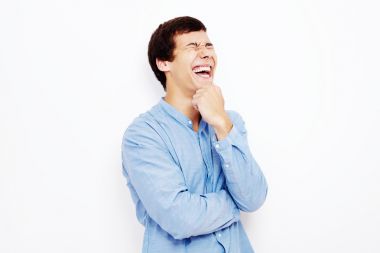 笑着白色的家伙图片
