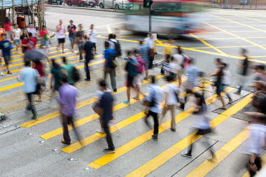 香港繁忙的街道圖片