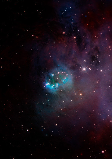 正對(duì)著星云圖片