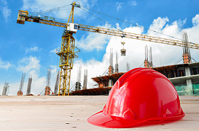 与起重机和建筑施工现场