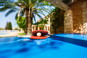 网球球拍和乒乓球图片