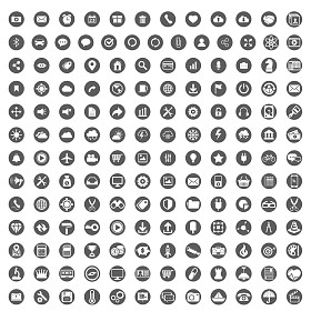 针对 web 和移动通用图标