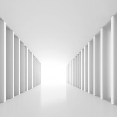 白色隧道背景圖片