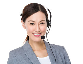 客户服务营办商与耳机