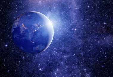 恒星和行星在銀河系中的形象