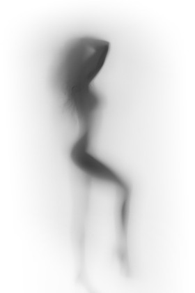 美丽和性感的女人人体轮廓