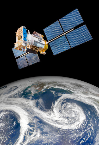 空間衛(wèi)星在地球這顆行星圖片