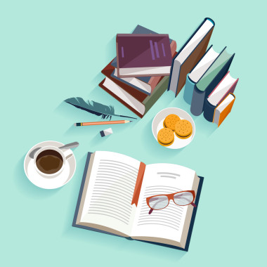 閱讀的書(shū)籍.圖片